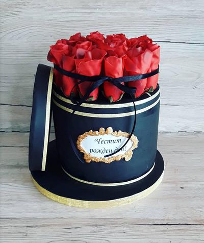 Red roses  - Cake by Desislava Tonkova