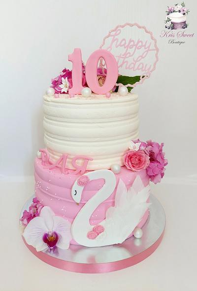 My new cake Swan - Cake by Kristina Mineva