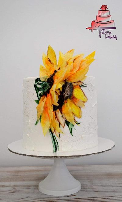Sunflower Cake - Cake by Krisztina Szalaba
