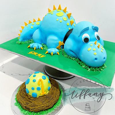 3d Dinosaur  - Cake by Tiffany Crawford