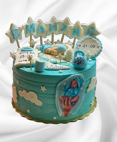 Cake welcome baby boy - Cake by Irina