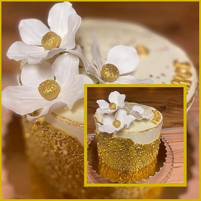 Gold cake - Cake by malinkajana