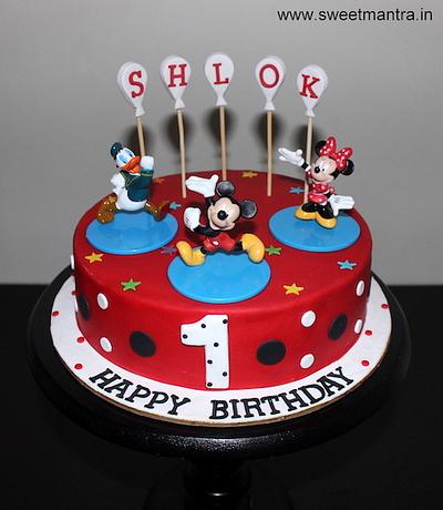 Mickey and friends cake - Cake by Sweet Mantra Homemade Customized Cakes Pune