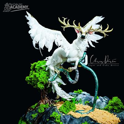 Peryton "Myths Collaboration" Vol. 2 - Cake by Chris Durón from thecakeart.academy