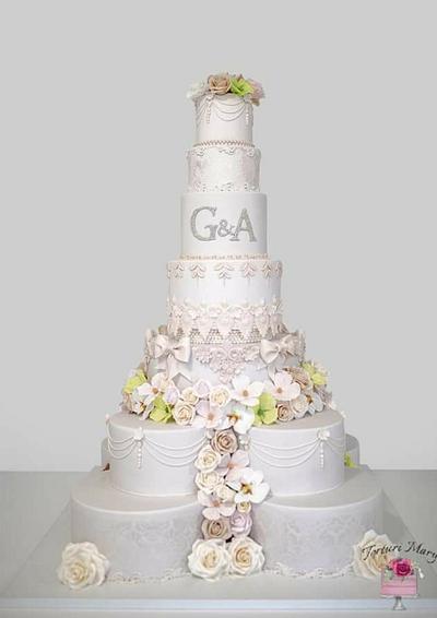 Wedding flovers cake. - Cake by Torturi Mary