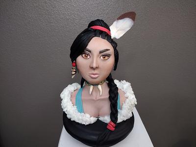 Ulbaina - Sculpted Bust - Cake by Cup N Cakes a la C'ART by Karen