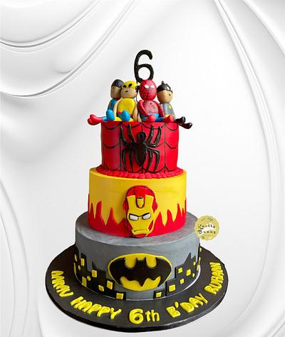 The Superheroes - Cake by manalinandi