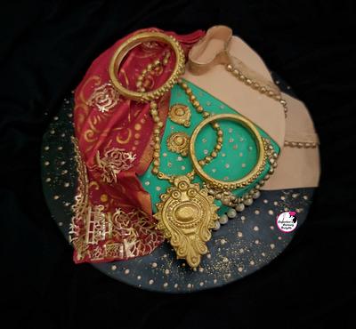 Traditional Indian Wedding Theme Cake - Cake by Sayantanis Culinary Delight