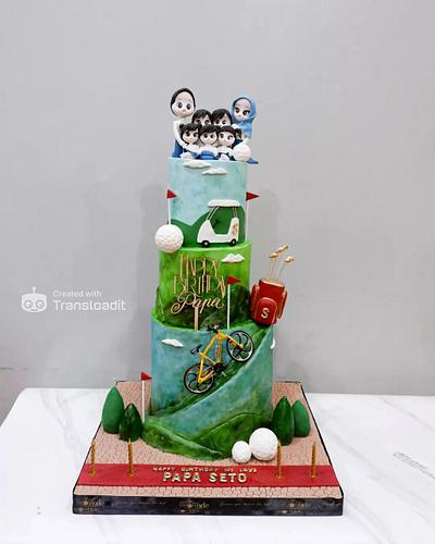 Three-Tier 'Family Man' Birthday Cake - Cake by Dapoer Nde