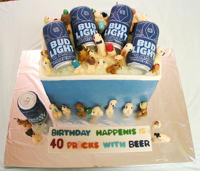 40th Birthday Cake - Cake by Sweet Art Cakes