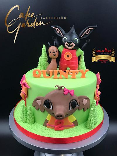 Bing bunny cake  - Cake by Cake Garden 