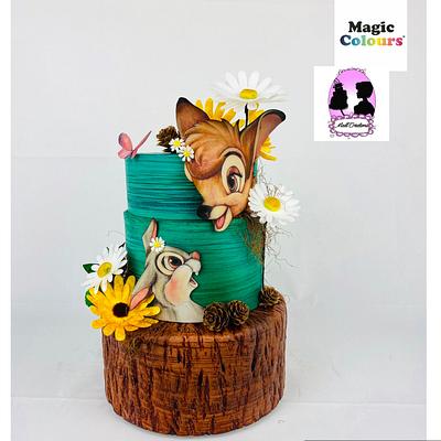 Bambi love wafer paper - Cake by Cindy Sauvage 