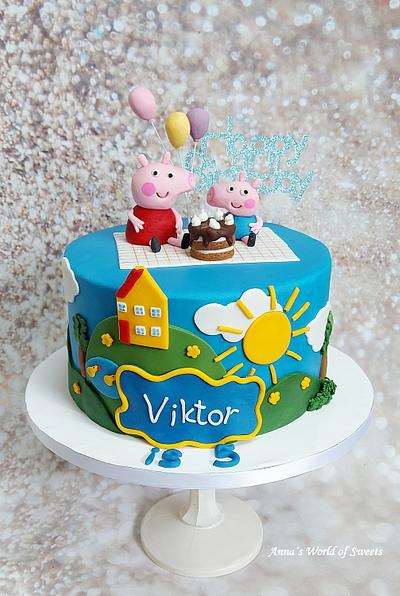 Peppa Pig Cake - Cake by Anna's World of Sweets 