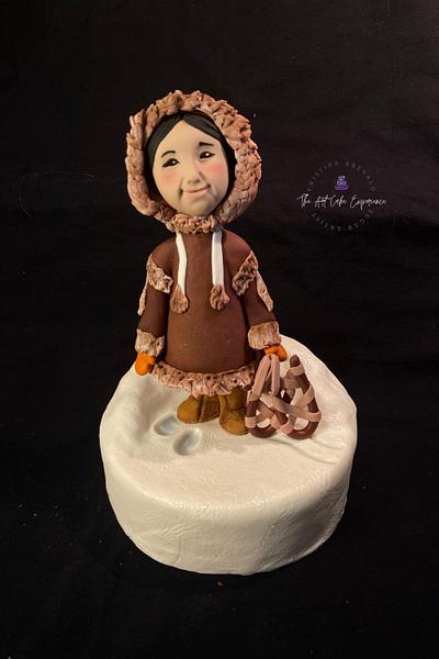 Little Alaskan Girl - Cake by Cristina Arévalo- The Art Cake Experience