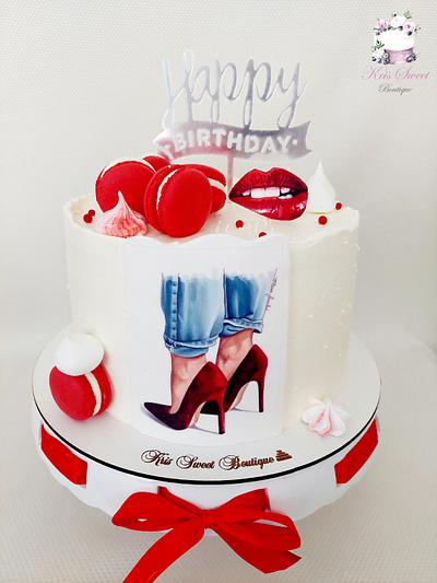 Red shoes 👠  - Cake by Kristina Mineva