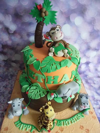 Jungle cake. - Cake by Karen's Cakes And Bakes.