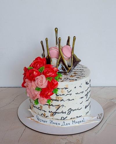 Cake with flowers - Cake by TortIva
