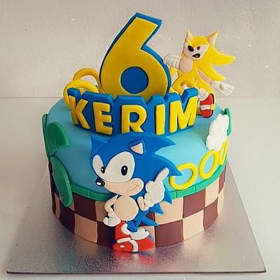 Sonic cake  - Cake by Azra Cakes