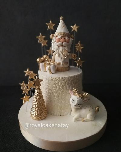 Gold Santa Cake - Cake by Royalcake 