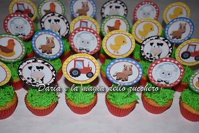 Farm animals minicupcakes - Cake by Daria Albanese
