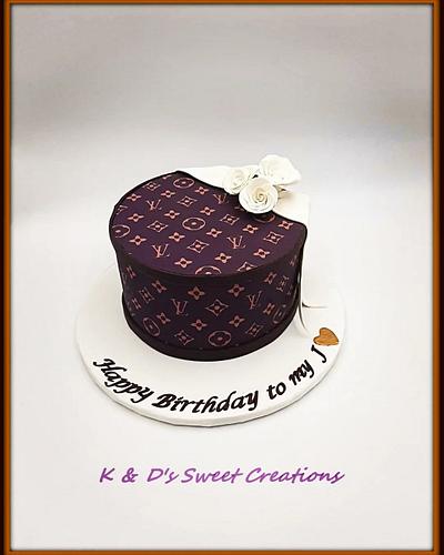 Louis Vuitton birthday cake  - Cake by Konstantina - K & D's Sweet Creations