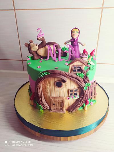 Masha and the bear cake - Cake by Tortalie
