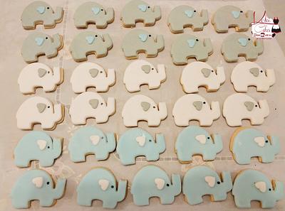 "Baby elephant cookies" - Cake by Noha Sami