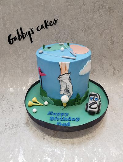 Golf cake - Cake by Gabby's cakes