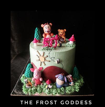 Winnie the pooh cake  - Cake by thefrostgoddess