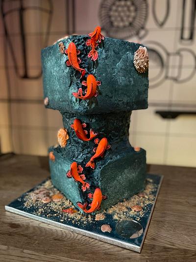 Anniversary cake under sea  - Cake by My Magic Cakes 