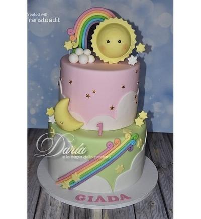 Rainbow themed cake - Cake by Daria Albanese