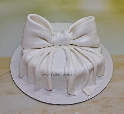Bow cake - Cake by Sweet Mantra Homemade Customized Cakes Pune