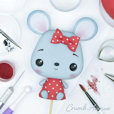 Mouse Cake Topper - Cake by Crumb Avenue