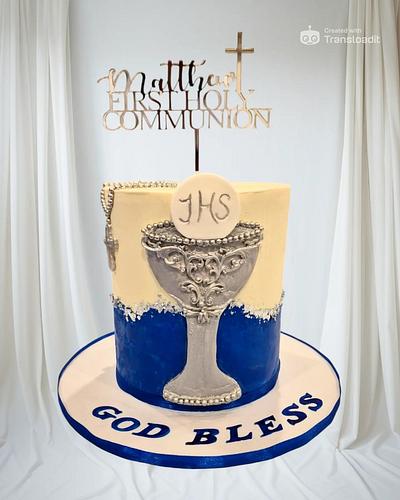 First Holy Communion cake - Cake by The Custom Piece of Cake