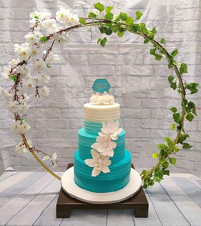 Teal - Cake by ChetanaBAKES