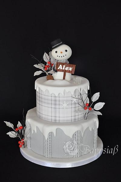 Bob the snowman - Cake by Bappsiass