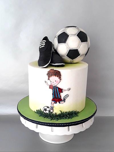 The little football player - Cake by pinalina