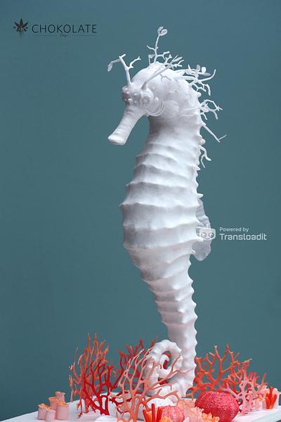 Wafer Paper ART Sculpted Seahorse - Cake by ChokoLate Designs