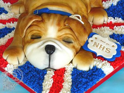 Sweet puppy cake NHS - Cake by Beata Khoo