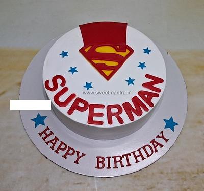 Superman cake for husband - Cake by Sweet Mantra Homemade Customized Cakes Pune