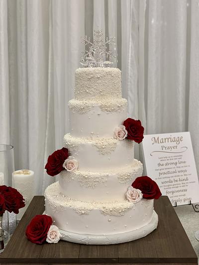 Winter Wonderland Wedding Cake - Cake by Brandy-The Icing & The Cake