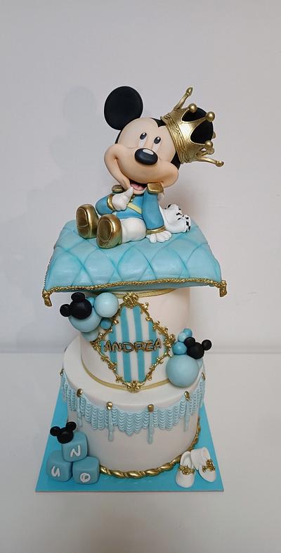 Baby Mickey prince - Cake by Melissa Ramirez