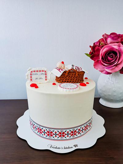 Bulgarian embroidery cake  - Cake by Vyara Blagoeva 