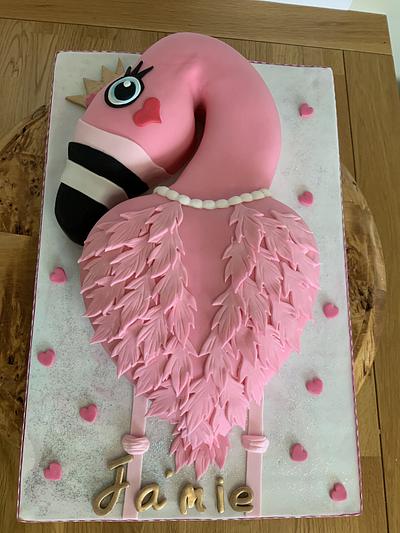 Flamingo  - Cake by milkmade