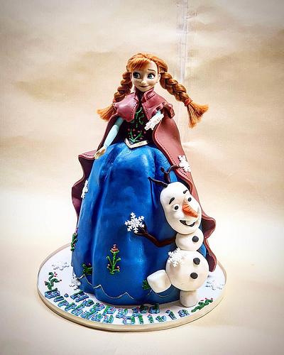 👸Princess Anna cake👸 - Cake by The Custom Piece of Cake