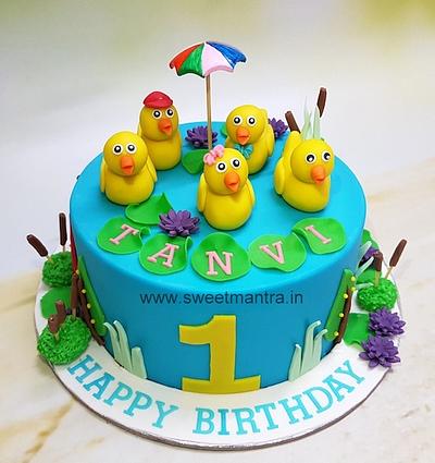 5 little ducks cake - Cake by Sweet Mantra Homemade Customized Cakes Pune