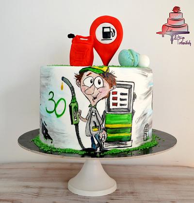 Gas Station cake - Cake by Krisztina Szalaba