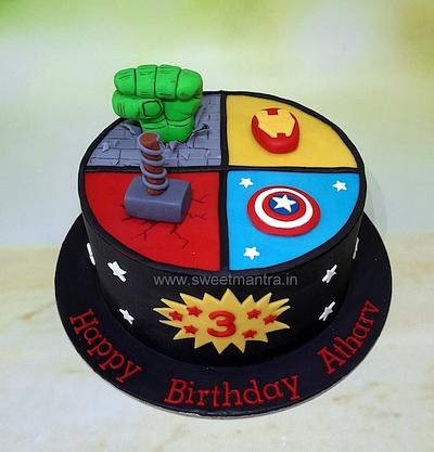 Avengers theme cake - Cake by Sweet Mantra Homemade Customized Cakes Pune