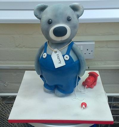 Standing Teddy - Cake by Sue