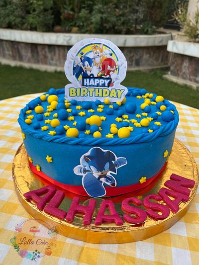 Sonic cake  - Cake by Lolla cakes